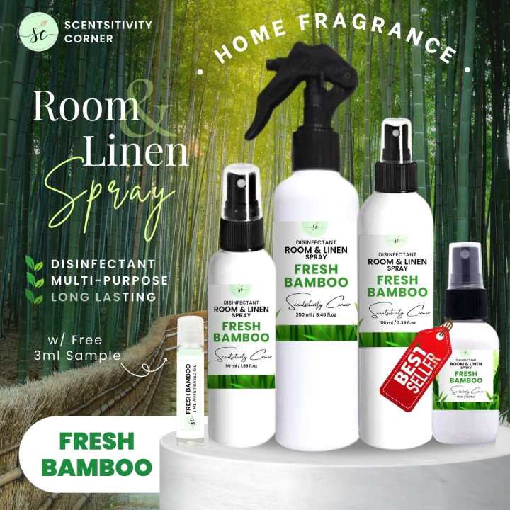 Scentsitivity Corner Fresh Bamboo Room and Linen Spray Gift Set Air  Freshener Scent for Home Room Freshener Perfume Scent Car Freshener 