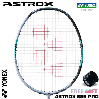 YONEX ASTROX 100ZZ Kurenai Premium Carbon Fiber Badminton Racket with Low Wind Resistance and Free String Durable Nylon Construction - 26-30lbs