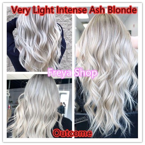 very light intense ash blonde no bleach