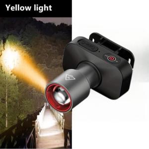 ไฟหน้า LED type-c ไฟหน้าแบบชาร์จไฟได้ 3 โหมดแสง ไฟหัวโฟกัสแบบปรับได้ เหมาะสำหรับการตั้งแคมป์ เดินป่า ตกปลาและทำงานกลางคืน