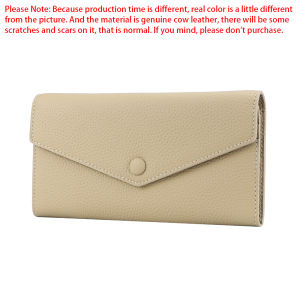 Royal Bagger Envelop Long Wallet Simple Solid Color Multi-card Slots Card Holder Perfect Purse for Everyday Use 1577