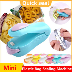 Portable Heat Sealer Plastic Bag Storage Packet Mini Sealing Machine Handy Sealers Easy Resealer for Food Snack Kitchen Gadgets#1 (Random Color)