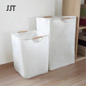 JJT giỏ giỏ vải giỏ Giỏ đựng quần áo bẩn di động có thể gập lại Giỏ đựng quần áo dùng một lần bằng vải cho Phòng tắm Phòng ngủ Trang chủ