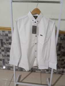 Kemeja Putih Polos Pria Lengan Panjang Distro Premium Quality