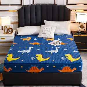 STYLISH100%Waterproof Cotton MattressCover Quilted Cotton Mattress Protective Cover Bed Sheet Embossed Mattress Thick Soft Cushion
