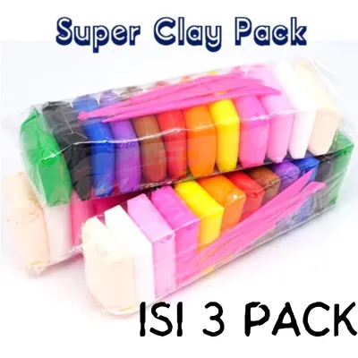 Mainan Anak Isi 12 PCS Clay Warna Mainan Edukasi Anak Aman