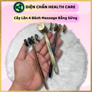 Thanh Lăn Massage Mặt 4 Bánh Sừng Massage Nâng Cơ Thiết Bị Diện Chẩn