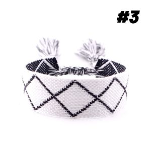 Gelang Kain Rajut Wanita Pria Aesthetic Dengan Tassel Woven Bracelet Adjustable