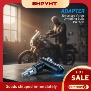 SHPYHT CNC có thể điều chỉnh xe máy Side Gương gấp cơ chế 1 2pcs Adapter thuận tiện chiếu hậu gắn kết cho đô thị nhà thám hiểm và Touring xe đạp