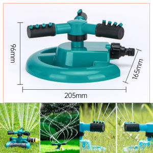 DayWalkers สปริงเกอร์360 ตั้งพื้น รุ่นประหยัด หัวฉีดปรับมุมได้ 3แขน ฐานวงกลม รดน้ำต้นไม้ สนามหญ้า หัวต่อสวมเร็ว