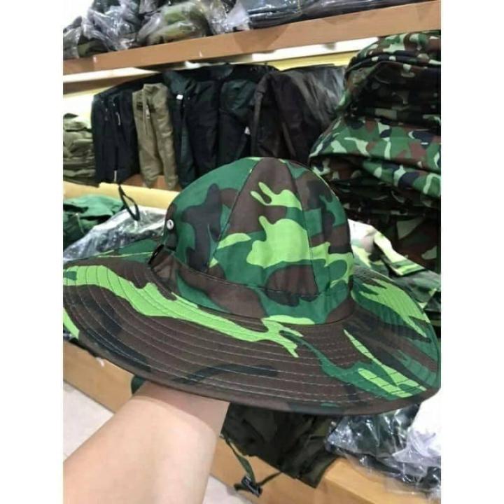 Mũ tai bèo, nón tai bèo giải phóng màu xanh rằn ri tán rộng che nắng ...