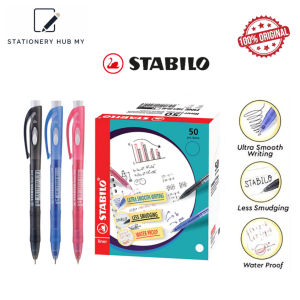 STABILO Liner 308 Ballpoint Pen 0.5mm / 0.7mm Ultra Smooth Waterproof Less Smudging Original