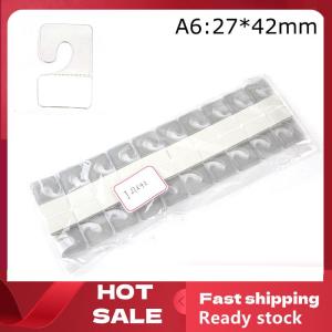 🚚【Local Express Delivery】🚚 100pcs PVC Slot Hole Adhesive Hang Tags Hook Merchandise Box Bag Hangers Display