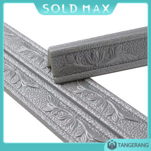 Wall Border 3D 230x8cm List Dekorasi Dinding Foam Dapat Dilipat Stiker Tempel Mudah