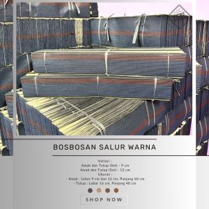 Ecer Kodian Satu Set Bosbosan Salur Warna Bahan Furing Untuk SOngkok