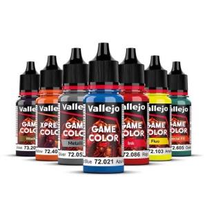 Vallejo 18ml Acrylic Paint GAME COLOR Commonly Used Colors for Fantasy and Wargame Water-based Paint for Model Hobby Painting