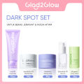 Paket Glad2Glow 5pcs Paket Skincare Set Moisturizer Serum Face Wash Clay Mask Stick Masker - ACNE KIT GLOWING KIT Dark Spot Set Glowing Set Bright Set. 