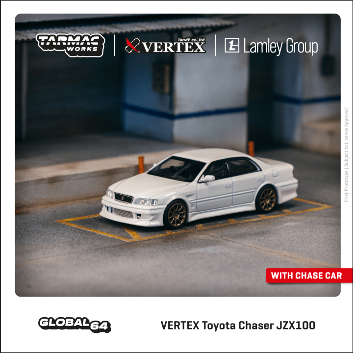 Voiture Miniature 1/64 Toyota Mark II JZX100 - Version VERTEX - Vert Foncé Métallisé - Tarmac Works Global64 - Neuf