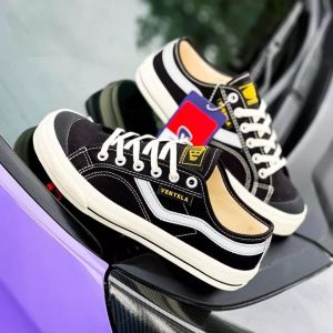 Ventela New Public Low Black Natural Vantela 1000 % Premium Sepatu Pria Wanita Dewasa & Anak Sekolah