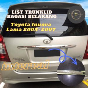 List Trunklid Belakang Mobil Innova Lama 2005-2007 Trunk Lid Chrome