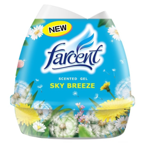 Farcent Scented Gel Air Freshener Sky Breeze/Sweet Peach/Relaxing Lavender | Scented Egg Floral Fresh/Rose/Lemon | Diamond Charcoal