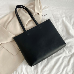 14in University Bag Large Capacity Work Leather Tote Bag
