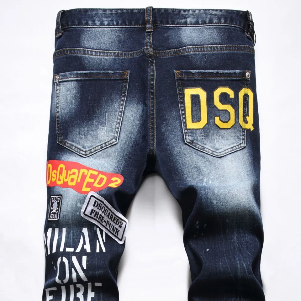 Authentic Classic Dsquared2 WoMen 00 Men 00 05 Ripped D2 COOLGUY