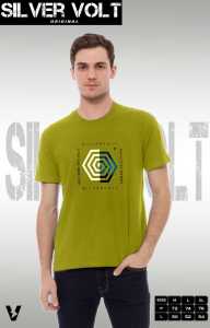 Kaos distro pria lengan pendek silvervolt baju pria wanita dewasa best seller terbaru