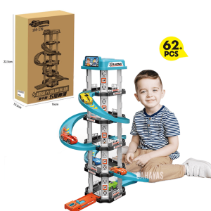 [2025 New Model] [Msia Stock] Adventure Car Track Parking Lot Kids Toys Educational Kereta Mainan Kanak Kanak Puzzle For Kids Boys Girls