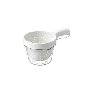 Nurm Dual Layer Handheld Drain Colander Portable Fruit Vegetable Washing Basket Kitchen Strainer Bowl