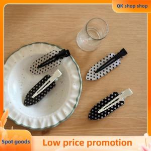 ✨QK shop✨ 4 8Pcs Black White Polka Dot Hair Clips Cute Sweet Side Bangs Hairpin For Girls Lovely Daily Hair Accessories Gifts