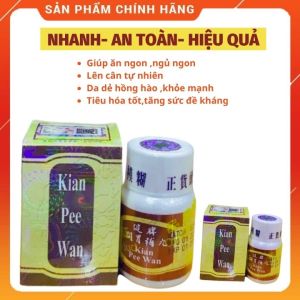 [CHÍNH HÃNG] Kian Pee Wan Viên Uống Tăng Cân Giúp Ăn Ngon Ngủ Sâu Giấc Tiêu Hóa Tốt Hộp 30 viên