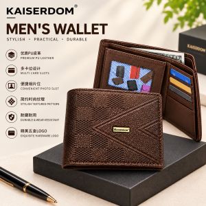 Kaiserdom Ezra Korean Mens Fashion Leather Wallet Bifold and Trifold Wallet 3263