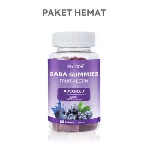【Halal】【 BIYODE】 GABA Gummies/SLEEP DEEP Gummies/Mudah tertidur meningkatkan kualitas tidur dan meredakan kecemasan sebelum tidur 60 permen karet