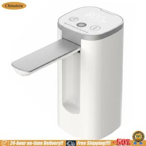 [Chinatera Brand Store] Smart Power Water Pump with Digital Screen for 2-5 Gallon Water Dispenser Automatic Pump Foldable Spout and LED Display