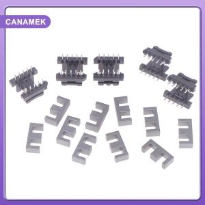 【CANAMEK】 5 Bộ ee19 5 với 5pin biến áp bobbin pc40 Ferrite lõi dọc 10 Ferrite nửa và 5 bobbin lõi từ bobbins