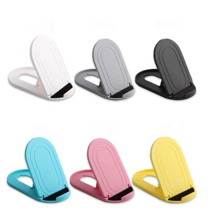 Oval multi angle desktop stand for mobile phones and mini tablets ...