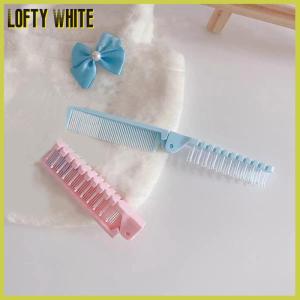 Lofty White Creative Portable Compact Travel Folding Comb Portable Folding Comb Hair Massage Comb Anti Static Hairdressing Tools