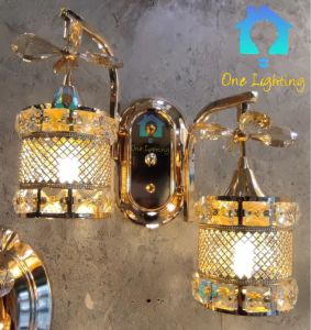 NEW Crystal Modern wall light  design for decoration home gold   Lampu dinding Lampu hiasan SINGLE /DOUBLE