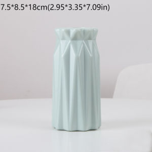 ALLUCK Creative Nordic Flower Vase Simple Durable Flower Arrangement Container Ins Imitation Ceramic Plastic Flower Pot Home Decoration