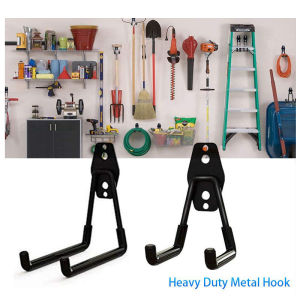 Heavy Duty Wall Mount Metal Hook Helmet Tools Bike Storage Hanger Large Hook For Garage Warehouse