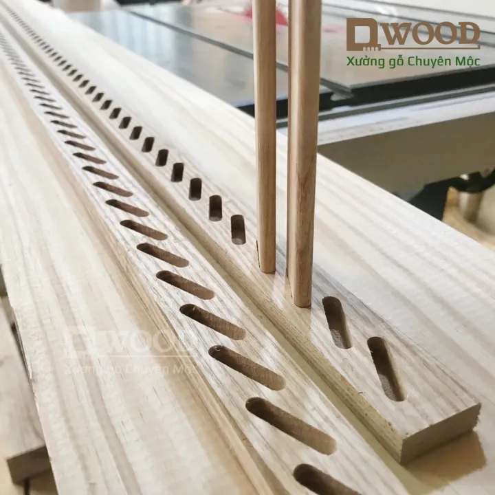 Nan cửa chớp Dwood, nan làm cửa lá sách gỗ tần bì 400x27x2,7 bo tròn 2 ...