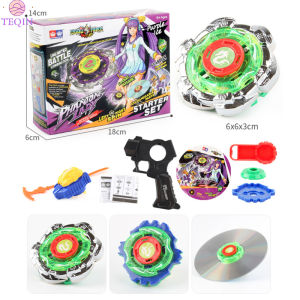 TEQIN IN stock Alloy Battle Gyro Toy With Launcher Spinning Battling Tops Kids Boys Christmas Birthday Gift