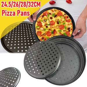 YTRYTWE Professional Carbon Steel Pancake Screen Kitchen Tools Pizza Mesh Tray Metal Net Baking Dishes Pizza Tray Pizza Pans Bakeware