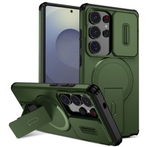Armor For Magsafe Wireless Charge Case For Samsung Galaxy S26 Ultra S26 Plus S 26 5G Shockproof Bracket Cover