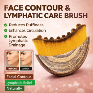 New Lymphatic Contour Face Brush Face Brush Facial Massage Meridian Brush Gua Sha Eye And Neck Care Brush Circulation Scraping Tool 轮廓面部刷