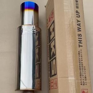 GEAR HIVE Jasma HKS Style Car Exhaust Muffler High Quality Stainless Steel Universal Racing Performance Silencer Mod Parts