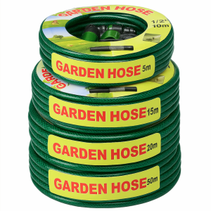 PRIMEPICKGLOBAL ‌Memory Garden Hose Set with Nozzles 5/10/15/20m Plastic Water Pipe Durable Anti Crack Sprinkler Soaker Hose GardeningCleaning