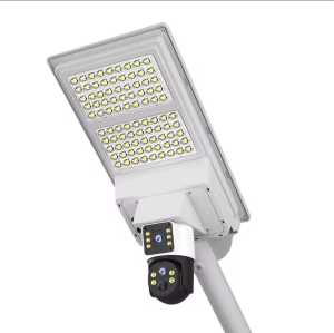 Lampu Jalan Penerangan Umum Solar Panel dengan CCTV Camera 4G App V360 Pro dan Lampu Led 30 Watt - Smart kamera