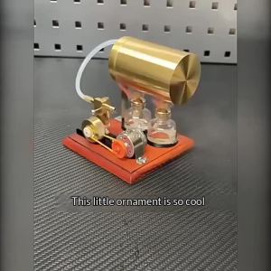 Single Cylinder Swing Steam Engine with Generator & Boiler Realistic Working Model Physics Science Experiment Mechanical Toy Gift